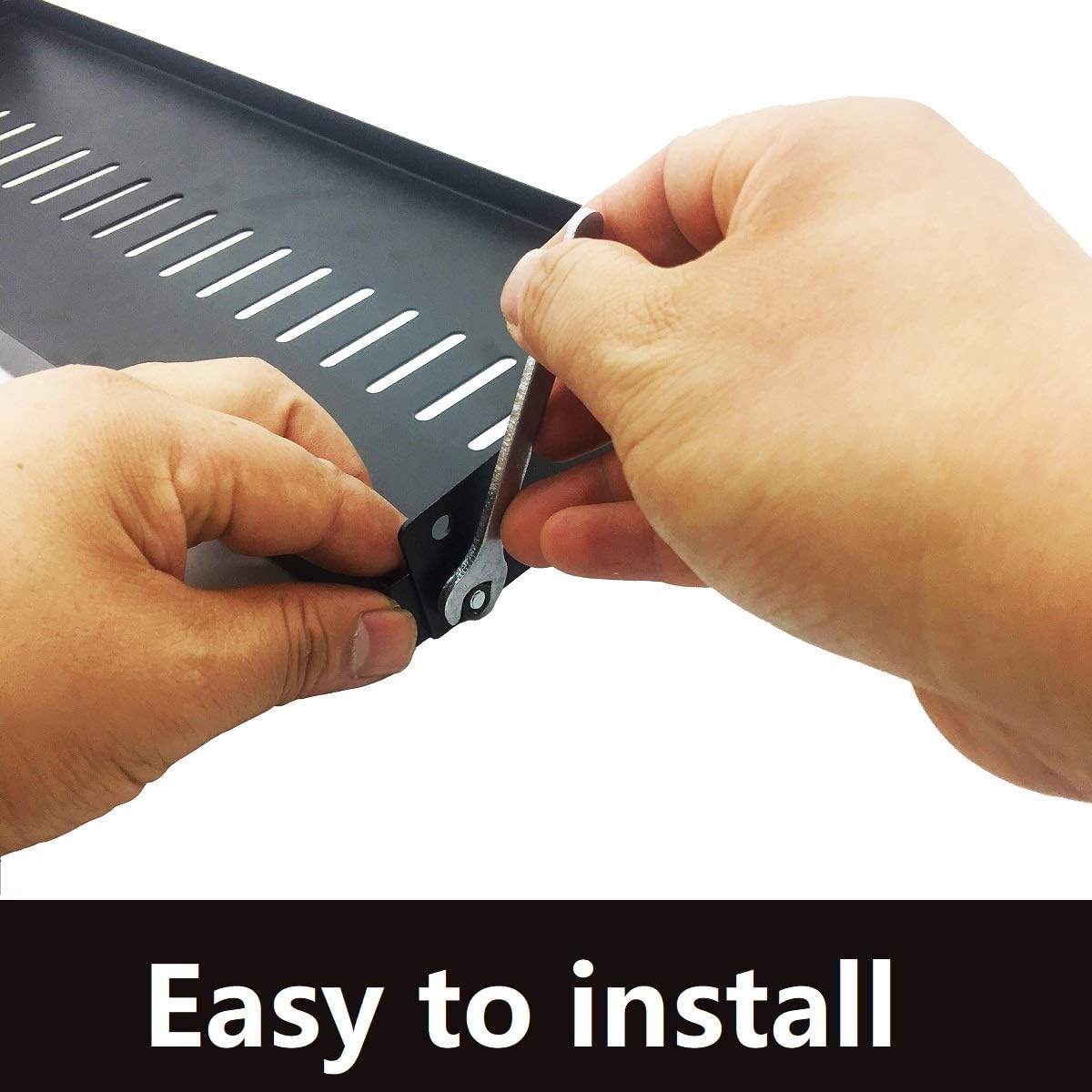 1U Vented Cantilever Server Rack Mount Shelf 6" (154mm) Deep 19" Network Cabinet or Equipment Rack