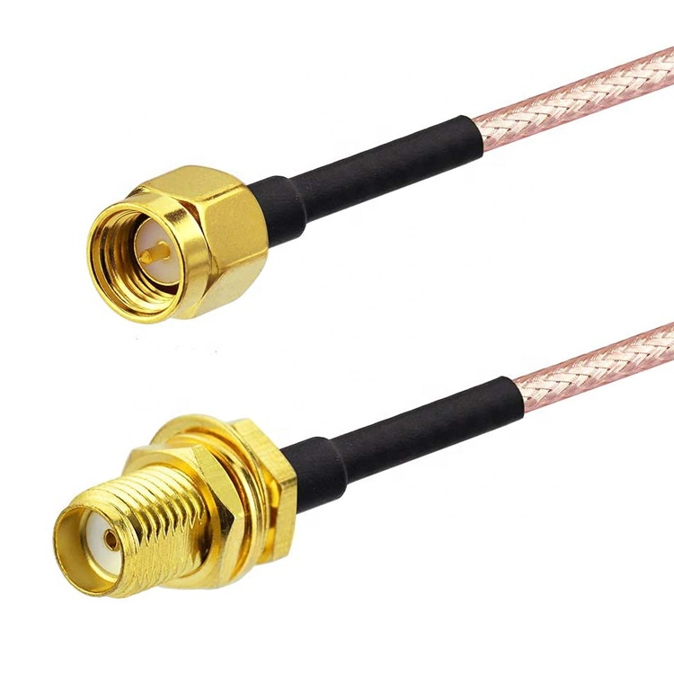 Custom RG 174 SMA Male to SMA Female Assembly Jumper RF Adapter Connectors Antenna Coaxial Cables