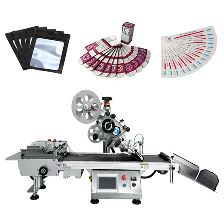 High Speed Label Machine Automatic/Flat Labeling Machine with Encoder 30 pcs/h 15 mm