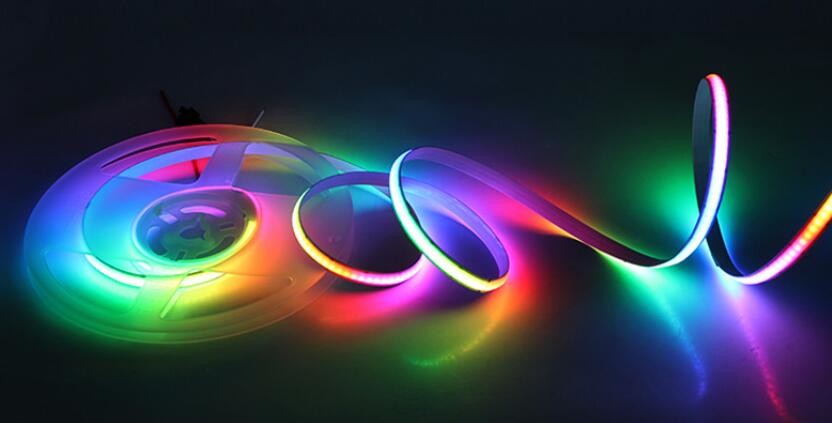 Topsung rgb 720leds/m COB Strip Light Dream Color 24v Addressable LED Magic COB LED Strip