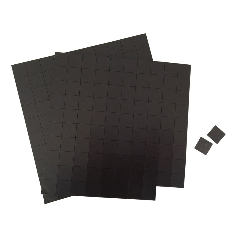 Custom Size Black Adhesive Magnetic Sheet Precut Magnetic Adhesive Tape