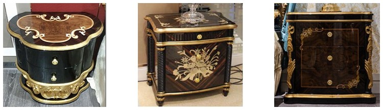 Wood Modern Antique Wooden Night Stand TB-005