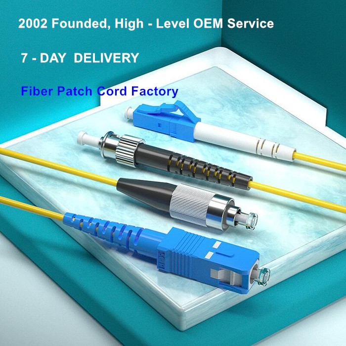 Singlemode 9/125 OS2 Fiber Optic Patch Cord E2000 APC To LC APC