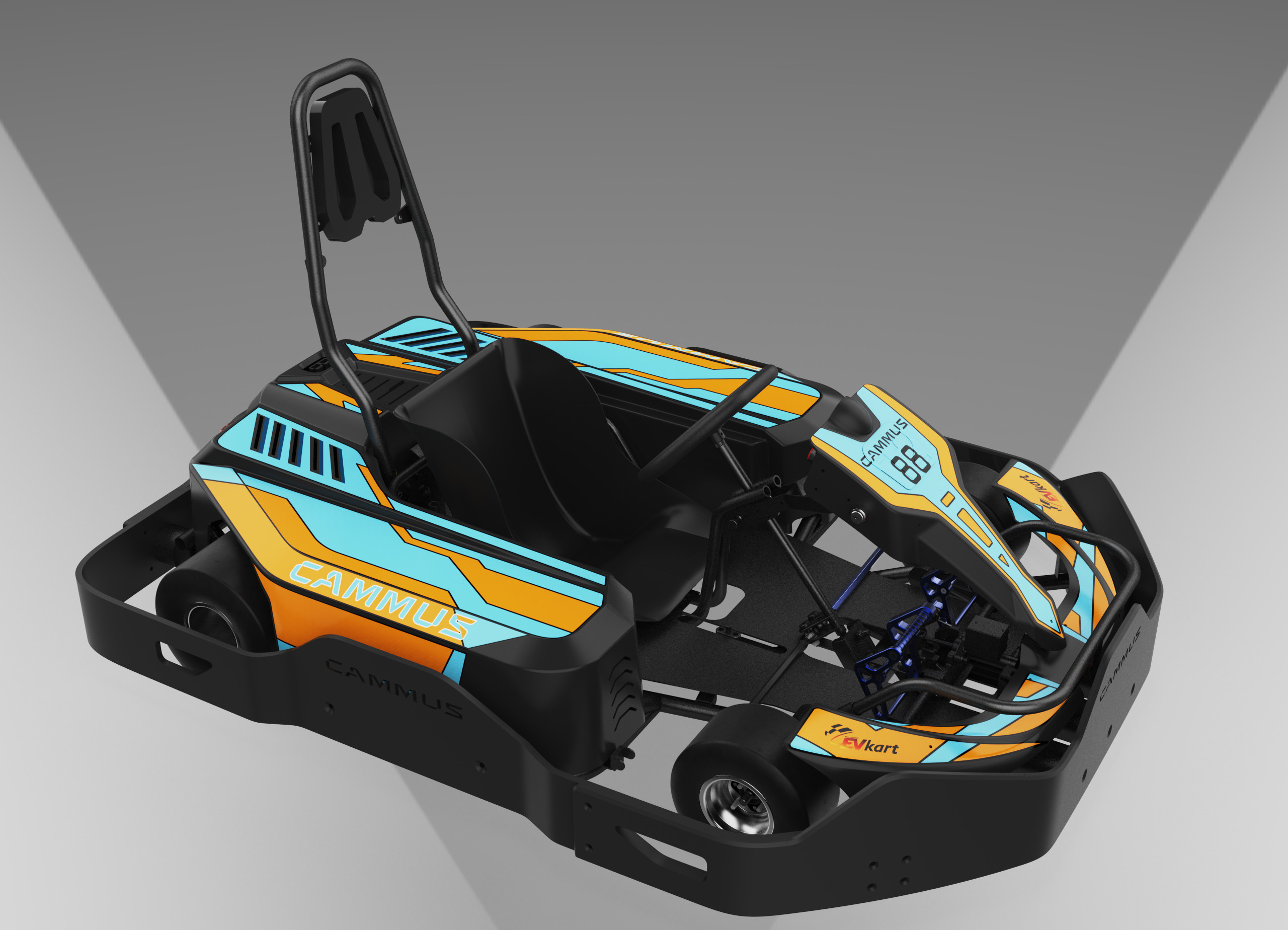 Pedal Karting Electric Go Kart For Kids , 750w Adult Mini Go Kart