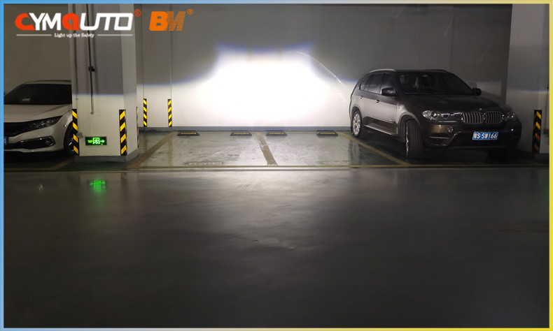 50W / 60W Car Projector Headlight 3 Inch LED Xenon Projector Bi