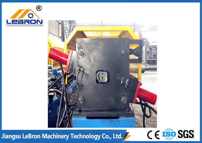 PLC Control Downspout Roll Forming Machine 12-18m/min Servo Guiding Device