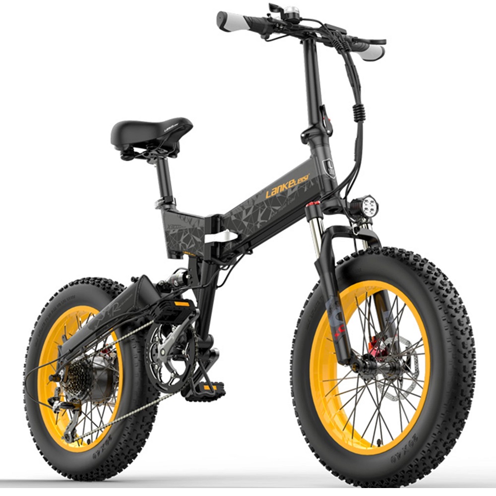 48V 20 Inch Fat Tire Folding Electric Bike Shimano Gear 6061 Alu 35-40km