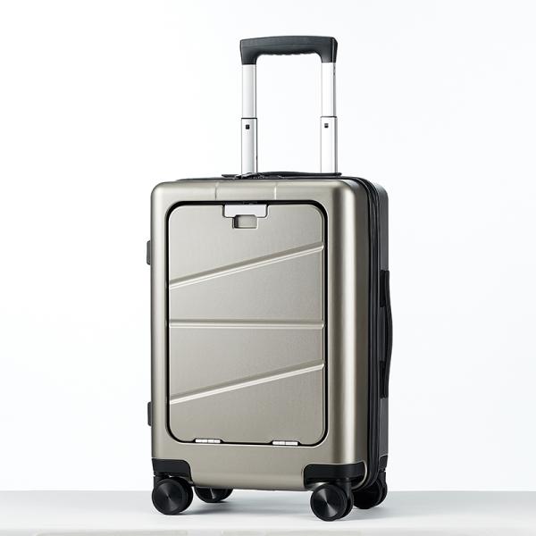 Abrasion-Resistant Multi-Functional Luggage with Soft Handle Combination Lock Wide Opening