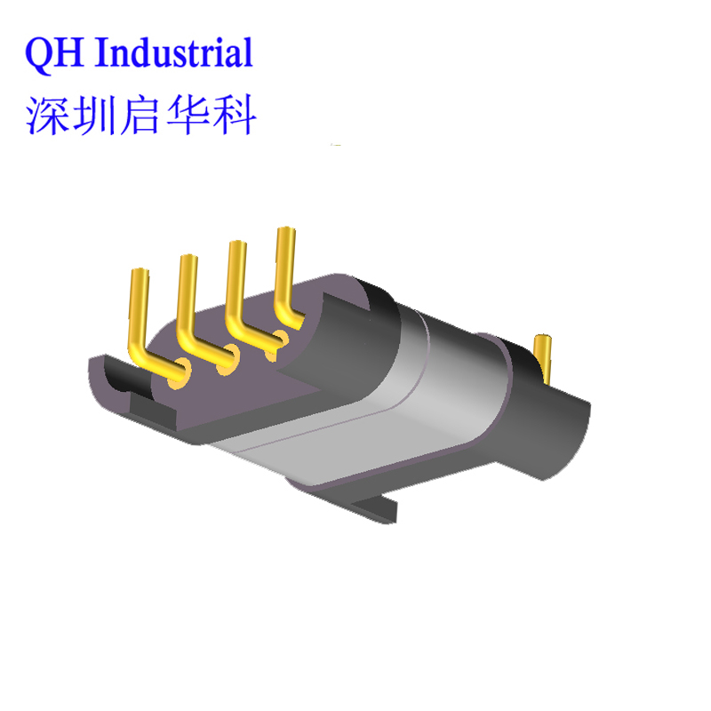 4Pin New Zealand Adapter Magnetic Pogo Pin Connector Pogo Pin Header Battery Magnetic Connector Pogo Pin Charging