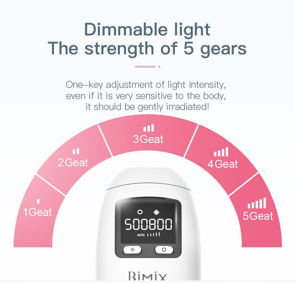 5 Levels 12V 4.0A Permanent Hair Removal Machine For Home Use