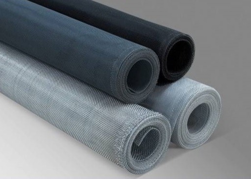 Anti Fly Ventilate Aluminium Window Screen Mesh / Black Coated Wire Mesh 1.5m Width
