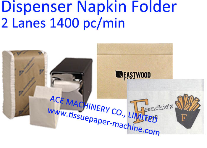 Two Lanes Dispenser Napkin Machine