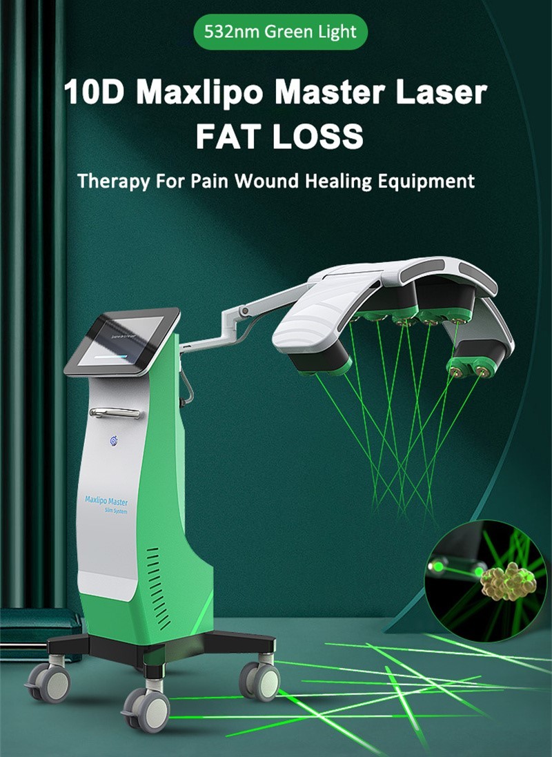 532nm 635nm Cold Laser Weight Loss Machine 10d Maxlipo Master