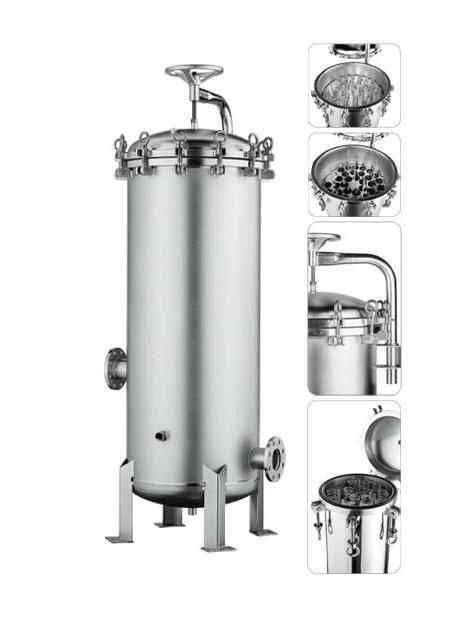 Liquid Filtration Stainless Steel Bag Filter Housing 62KG Weight for Hotels and More
