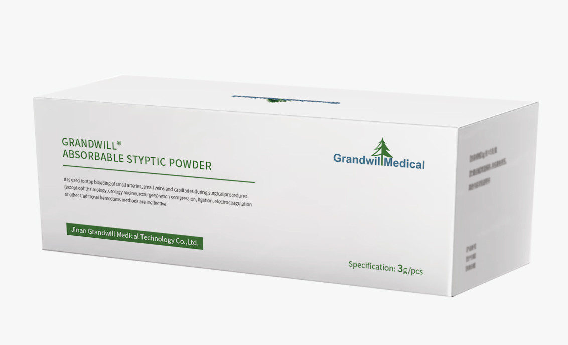 Sterile White Hemostatic Powder For Bleeding Wounds Topical Room Temperature Storage