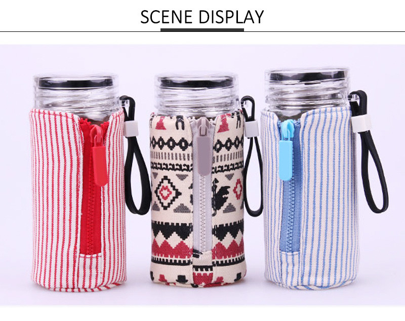 Gift Custom Protector Sleeve Canvas Bottle Bag