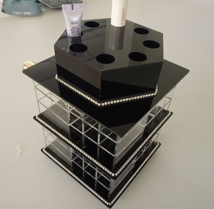 Acrylic Makeup Organizer for Cosmetics Plexiglass Cosmetics Display Case