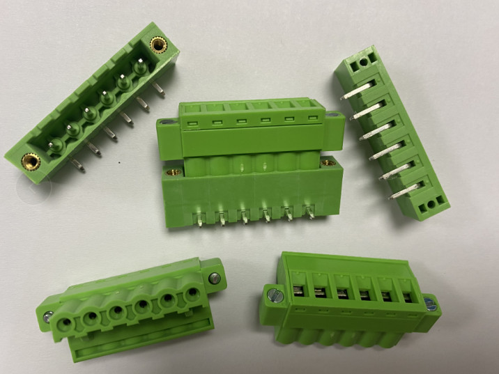 5.08MM 6 Pin Terminal Block Connector XK2EDGKM PA66 6 Pin Screw Terminal