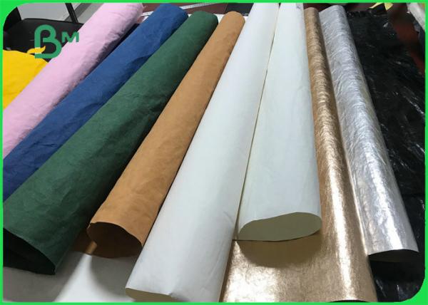 Quality Durable Colour Washable Kraft Tex Paper Rolls For DIY Fashion Paper Bags for sale