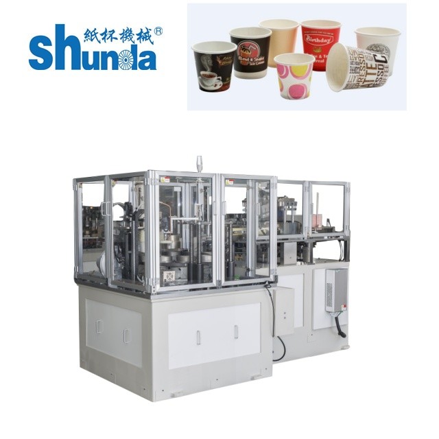 Automatic Ice Cream Paper Cup Making Machine With Air Compressor 0.4m3/Min 0.5Mpa