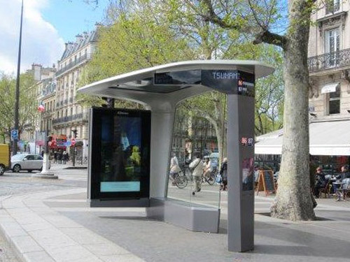 Galvanized 304# SS T8 Tubes 24h Bus Station Shelter