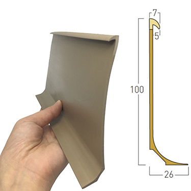 Antibacterial Hospital PVC Wall Skirting Coving with Cappings Strip Flooring Accessories