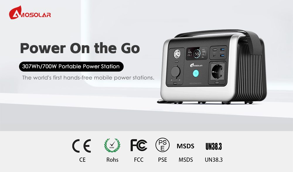 Portable Power Station 500w 700w 1500W 2400W Lifepo4 Solar Energy System for Outdoor