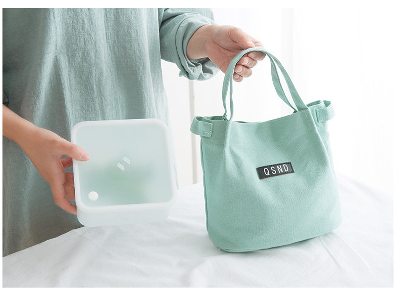 ISO Waxed Canvas H19Cm Insulated Lunch Cooler Bags