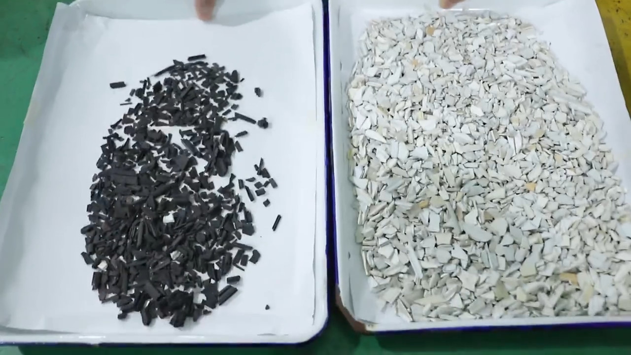 7 Chute 448 Channels Best PP Pet PVC PS Granule Color Sorting Machine For Plastic Recycling Line
