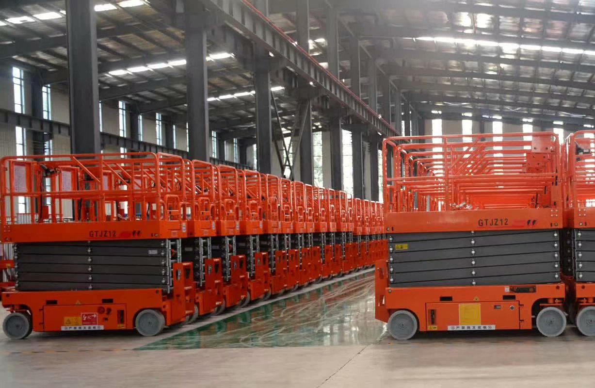 High Rise Telescopic Work Platform for Elevated Aerial Working 3.2km/h Travel Speed