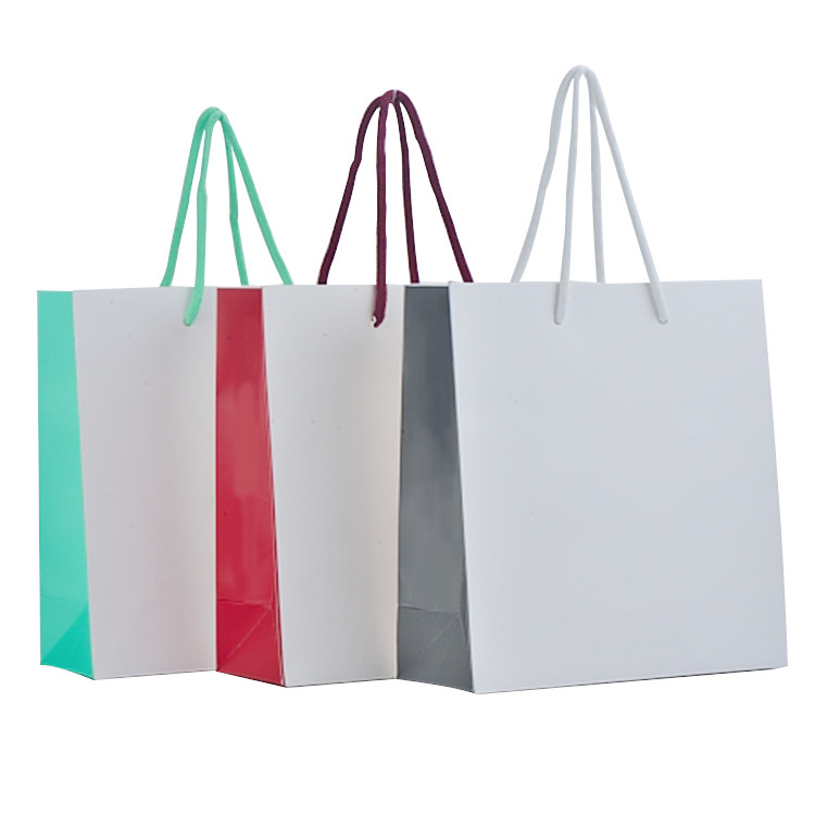 Commercial Branded Paper Bags Personalized For Beauty 25cmx10cmx26cm