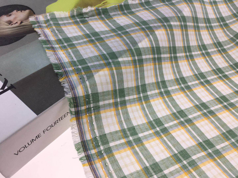 hot sell 60s 40s  100%cotton thin lattice  gingham cotton check  fabric for shirt for kids summer spring in stock