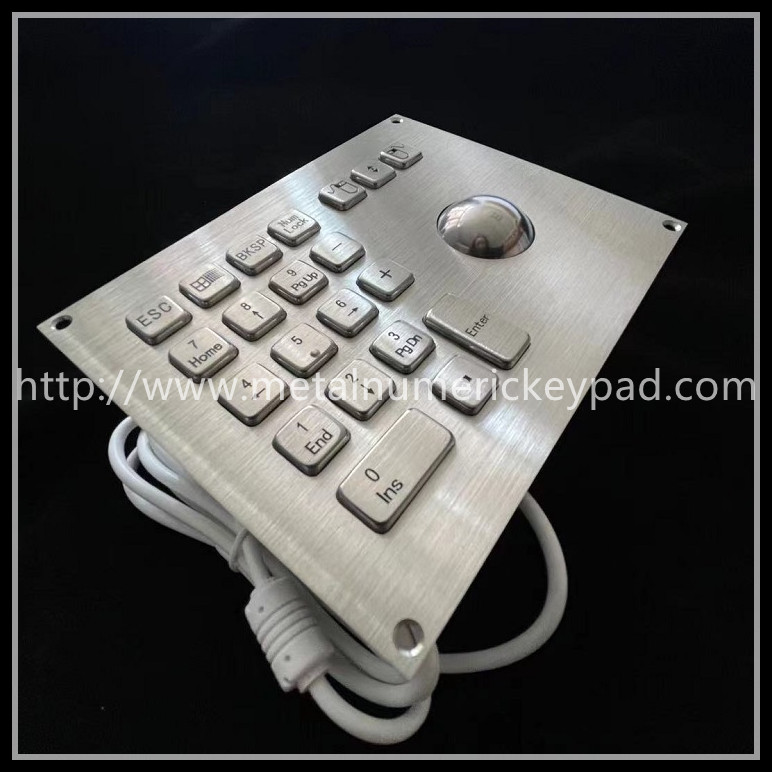 Computer Digital Industrial Keyboard With Trackball USB Interface