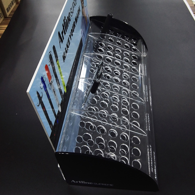 Custom Acrylic Pen Display Stand Acrylic Pen Display Holders For Company Staff