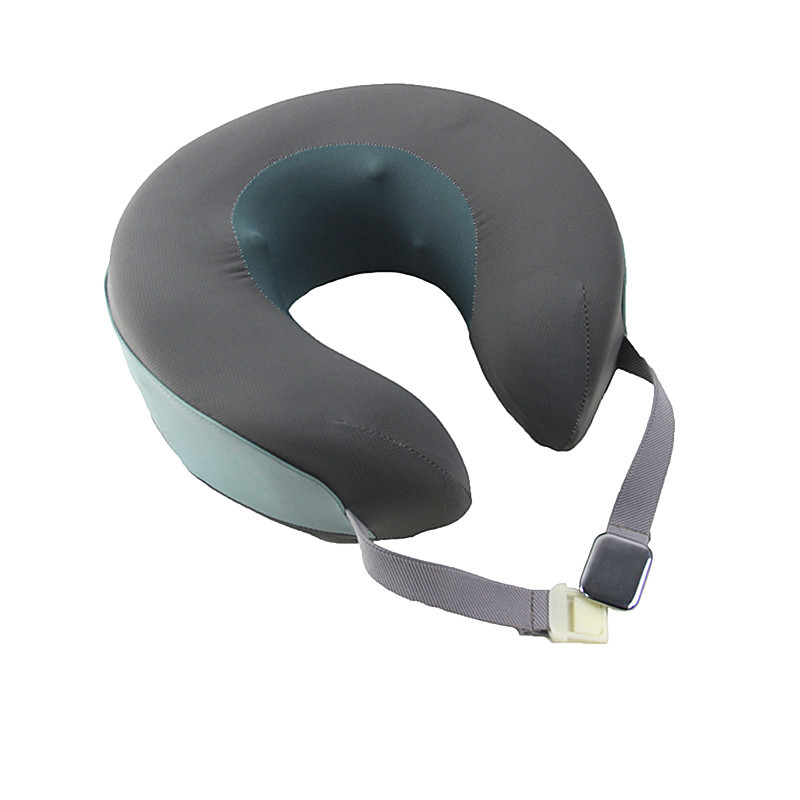 Portable Heated Massage Neck Pillow , Memory Foam U Shape Travel Pillow