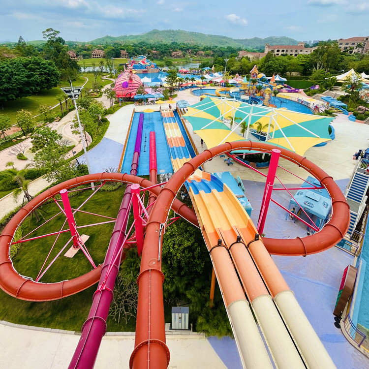 Aqua Loop Speed Water Slide Fiberglass Body Slide for Theme Park Playground