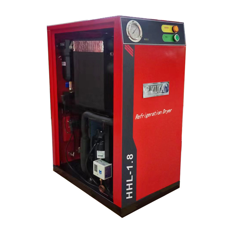 Atmospheric Pressure Refrigerated Air Dryers 380KW Air Compressor Power and Stainless Steel Evaporator for R134a Refrigerant