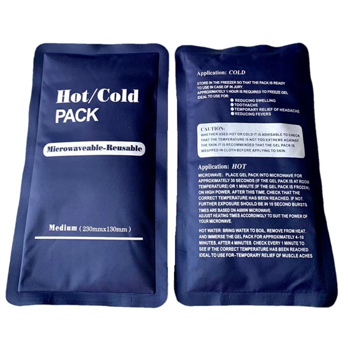Home Care Microwave Reusable Pain Relief Hot Cold Gel Pack 23x13cm/21x14cm