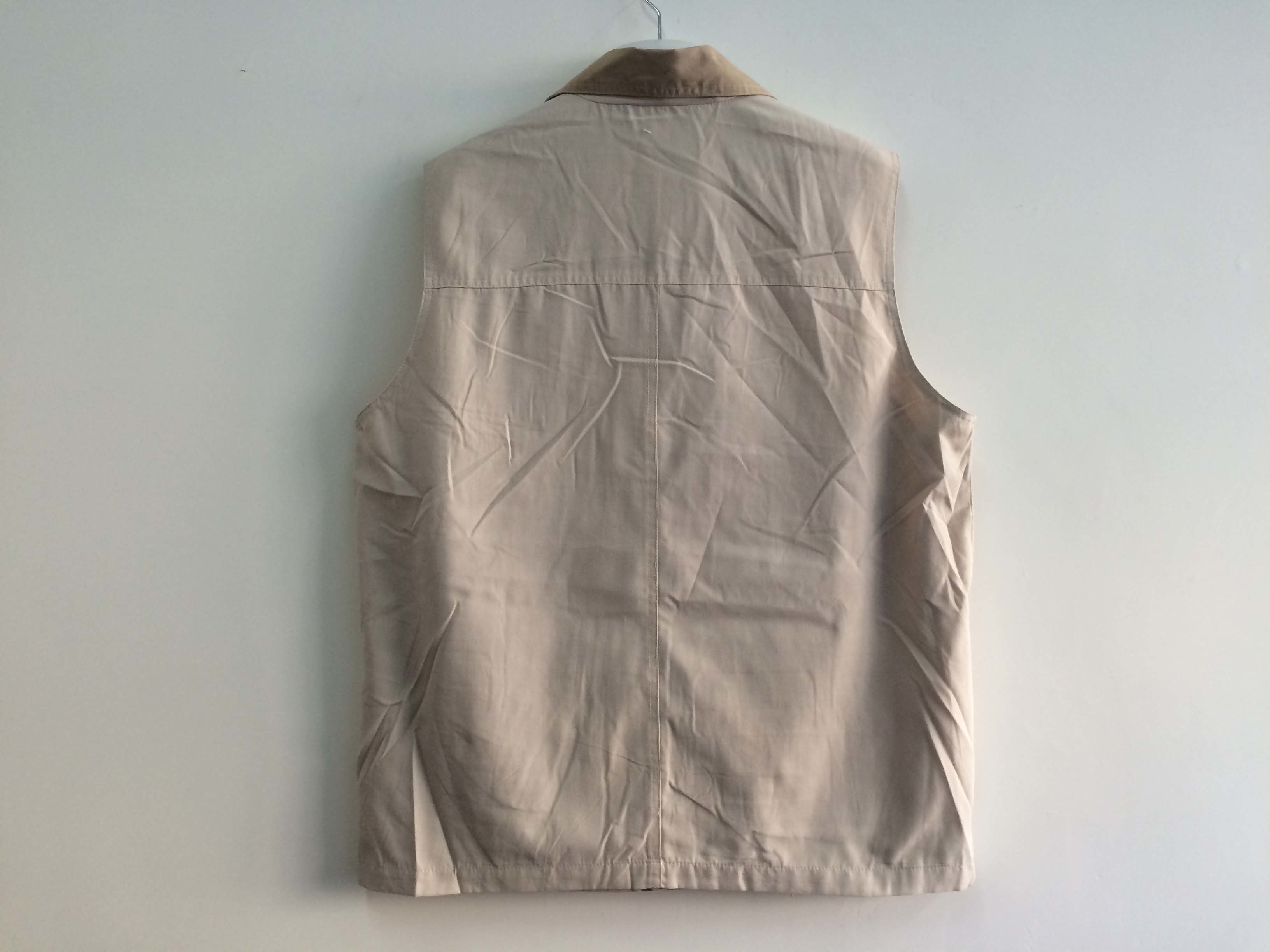 Mens classic vest，mens waist coat, gilet, vest in T/C fabric, beige colour, S-3XL, 049