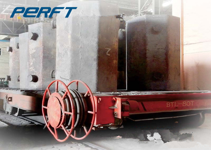 20 ton ladle transfer cart for metal and slag indusrial material handling