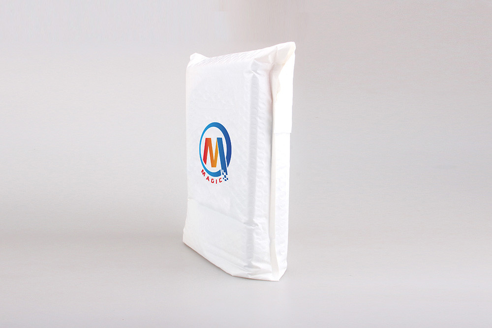 White Padded Bubble Poly Mailer Envelopes For Online Shopping / Express Delivery