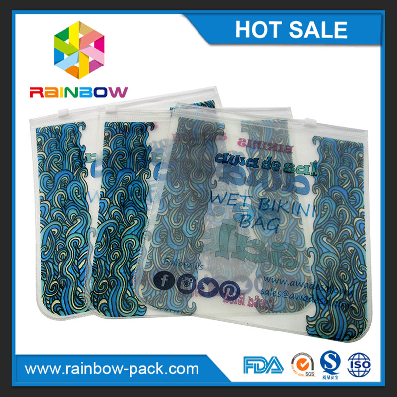 custom reusable food packaging plastic zip-lock bags slider k bag with logo stand up bag clear front