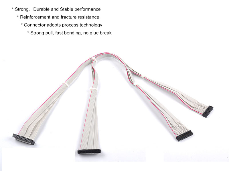 1.27mm Computer Ribbon Cable 300V 2.54 IDC 2 Pin-64 Pin Annealed Stranded