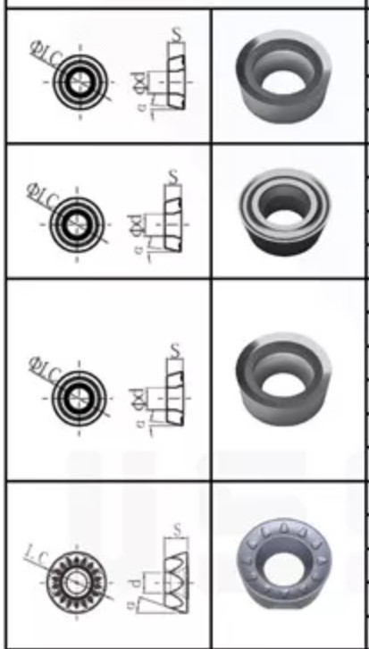 CNC Tungsten Carbide Milling Inserts RDMT1204MO For Stainless Steel