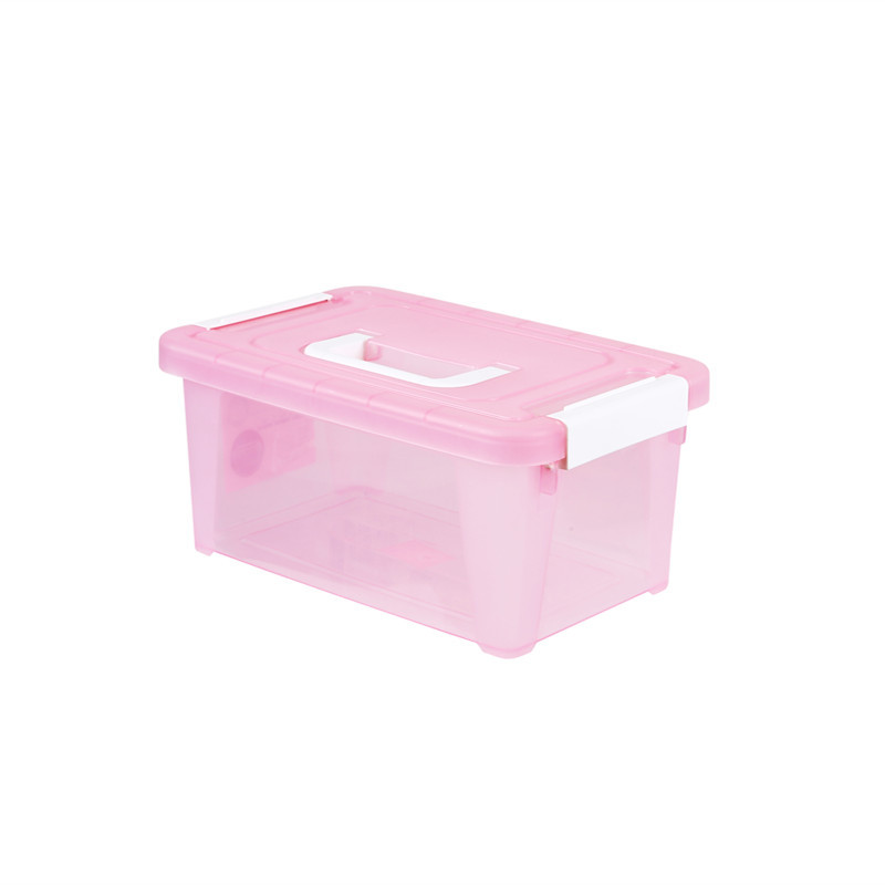 5L 15L Yards Clear Car Plastic Organizer Box With Handle
