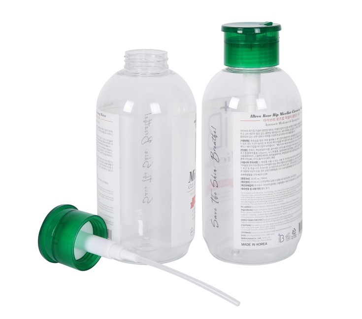 500ml Color Customized Fliptop Cap Nail Polish Remover Bottle