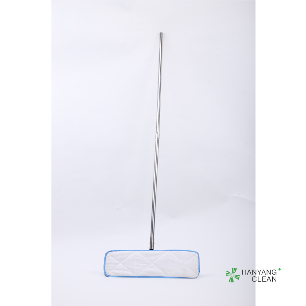 Antistatic Clean Room Mops ISO Certificated With Flat Design Slides Easily