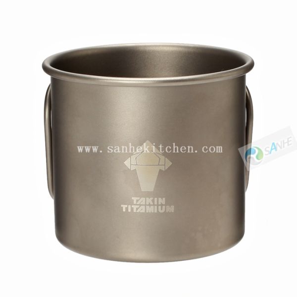 Titanium backpacking cookware cup/capacity 750ml