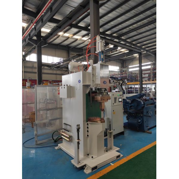 50Kv Manual Pneumatic Projection Welding Machine DN40 Steel Gas Cap Resistance Welder