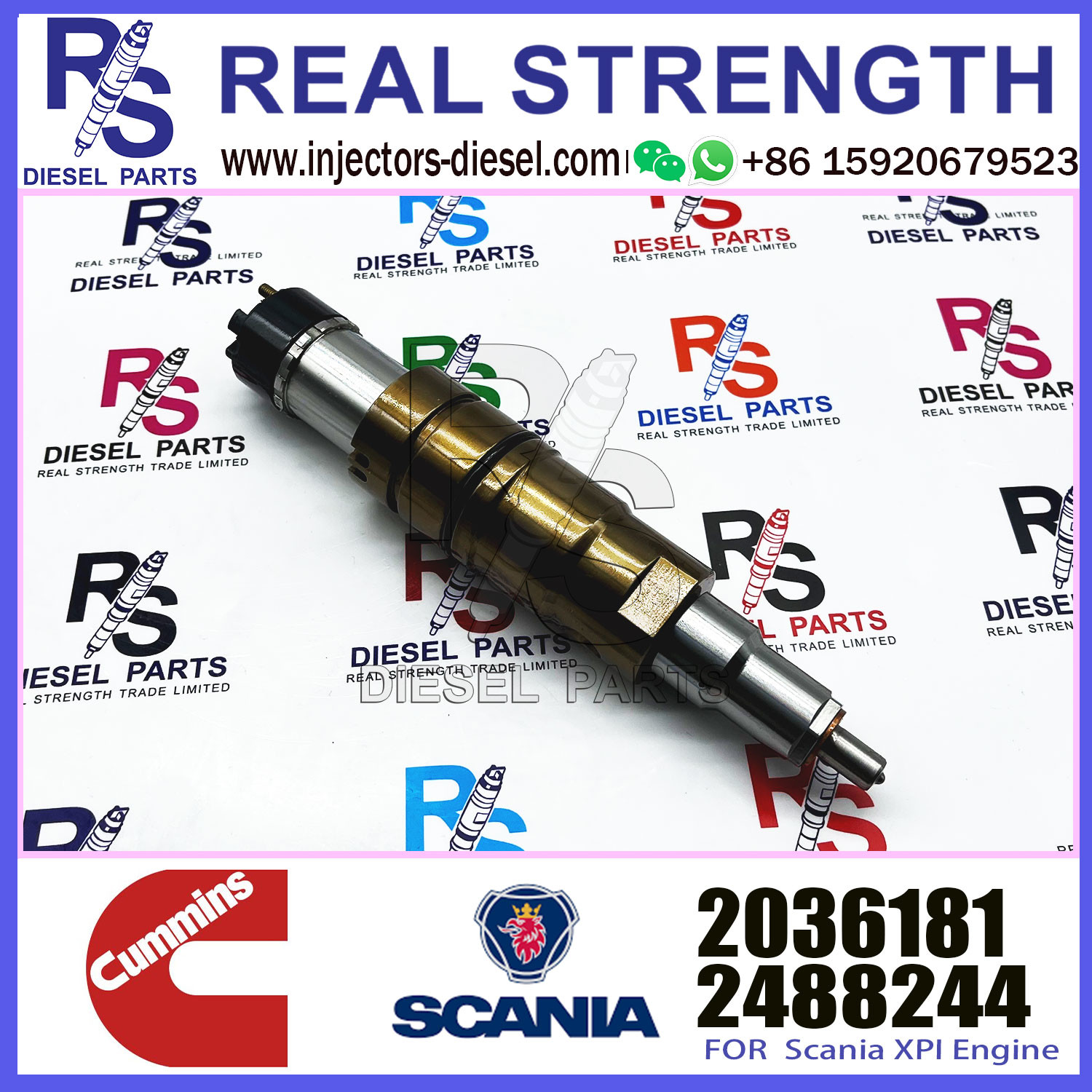 Common Rail DX350 Fuel Injector 2488244 2036181 0984302 180745090 DDJ8L0HW2 Diesel Engine